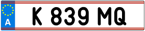 Trailer License Plate